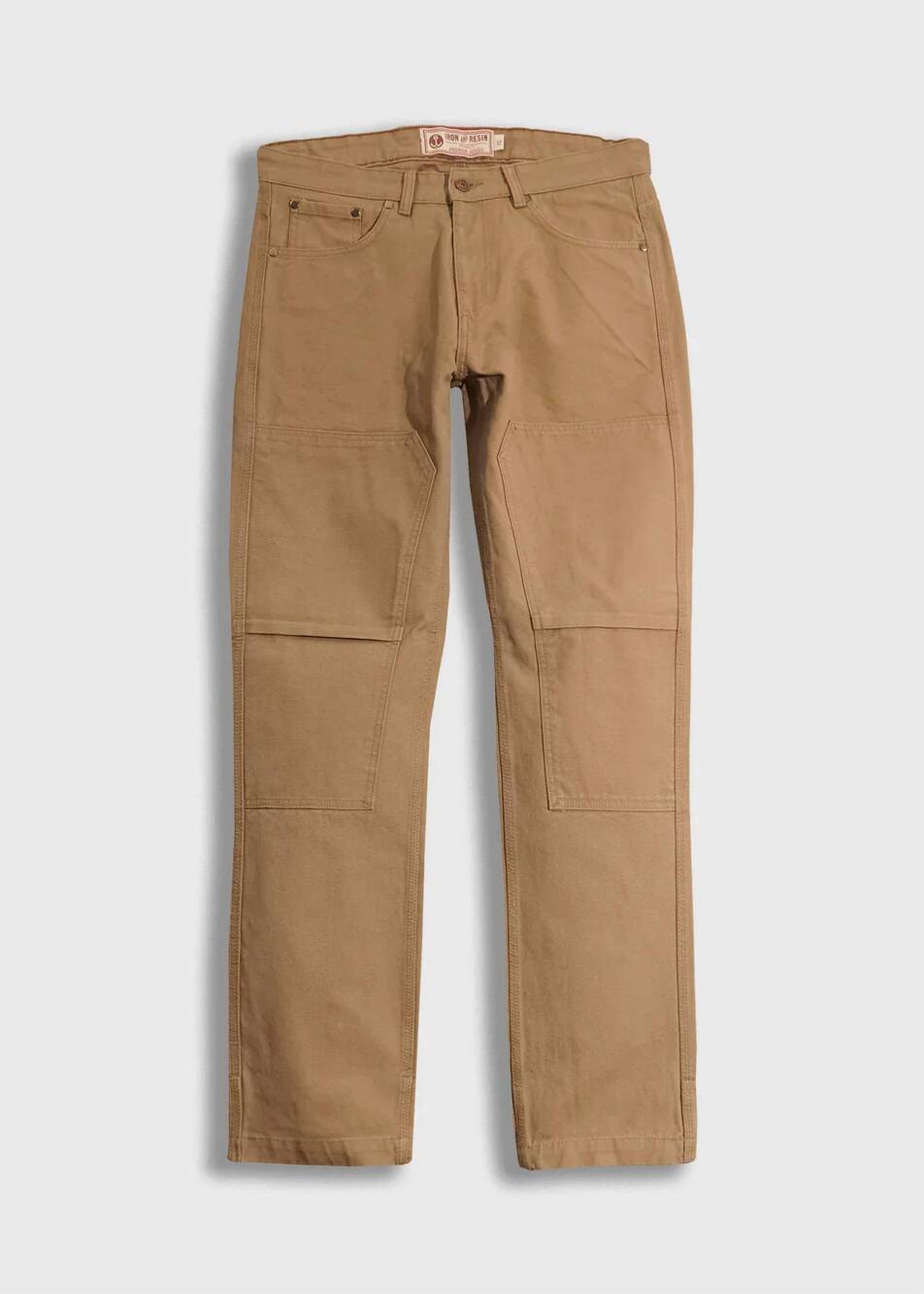 NEW IRON & RESIN men's anvil work pants in beige